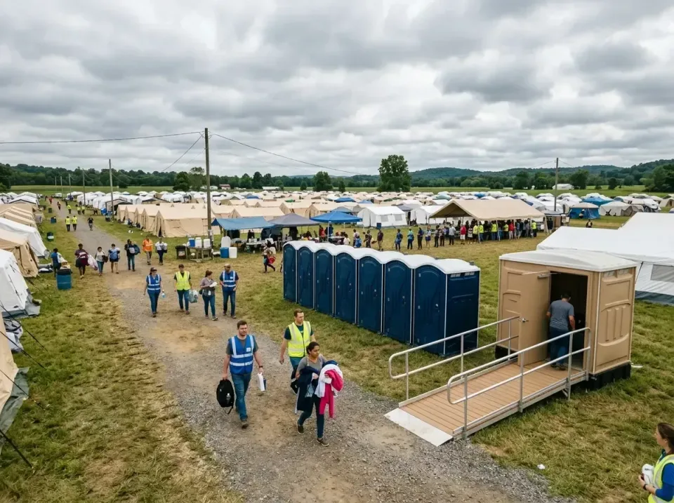 disaster-relief-camp-restrooms-010 — frequently asked questions, Dumpster & Portable Bathrooms Rental in Falling Water, TN